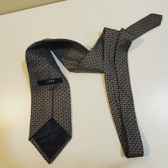 J. Crew Printed 100% Silk Neck Tie - Picture 6 of 8